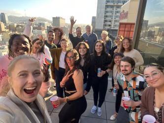Group selfie the Ferguson lab members